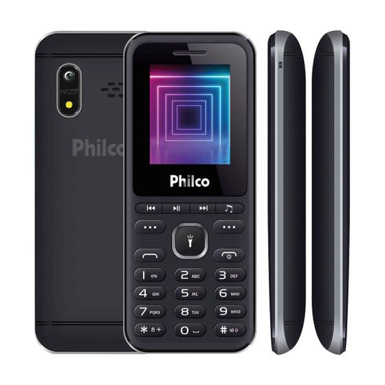 Imagem de Celular Philco Dual Chip Tela de 1.77” PCE01 2G Rádio FM