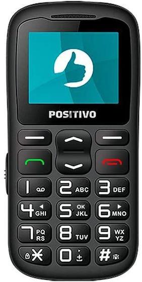 Imagem de Celular Positivo P36 128 MB 3G Dual Chip Tela 1,8" Conector Antena Rural Rádio FM - Preto