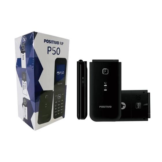Celular Positivo P50 Flip Dual Chip 4G com Rádio FM Rural Menor preço em Celular Positivo P50 Flip Dual Chip 4G com Rádio FM Rural