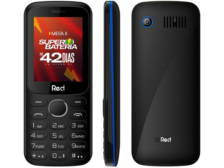 Celular Red Mobile Mega II M010G Dual Chip 32MB - 2G Rádio FM Bluetooth ...
