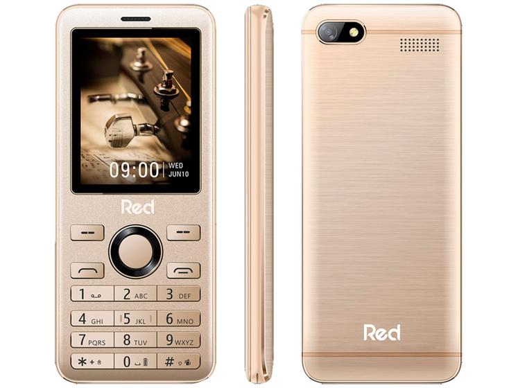 Celular Red Mobile Prime M012f Dourado - Dual Chip