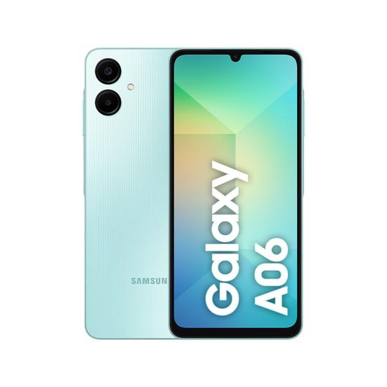 Celular Samsung Galaxy A06 (128GB), 4GB RAM, Tela 6.7", Câm. Traseira 50+2MP, Frontal 8MP Menor preço em Celular Samsung Galaxy A06 (128GB), 4GB RAM, Tela 6.7", Câm. Traseira 50+2MP, Frontal 8MP