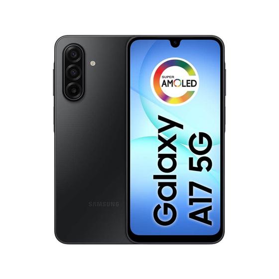 Celular Samsung Galaxy A17 5G com IA, 128GB, 4GB RAM, Câm de 50MP, Tela de 6.7", NFC, IP54 Imagem de Celular Samsung Galaxy A17 5G com IA, 128GB, 4GB RAM, Câm de 50MP, Tela de 6.7", NFC, IP54