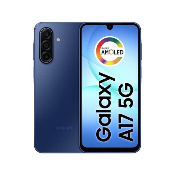 Celular Samsung Galaxy A17 5G com IA, 256GB, 8GB RAM, Câm de 50MP, Tela de 6.7", NFC, IP54 Imagem de Celular Samsung Galaxy A17 5G com IA, 256GB, 8GB RAM, Câm de 50MP, Tela de 6.7", NFC, IP54
