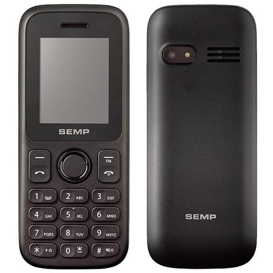 Imagem de Celular Semp Go 1C Dual Chip, Preto, Tela 1.8", Câmera 0.3MP, Bluetooth, Rádio FM