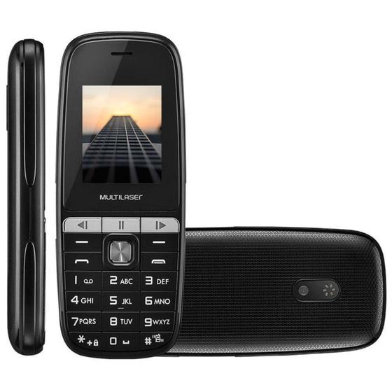 Imagem de Celular Simples Barato Mp3 Dual Chip Multilaser Up Play Preto