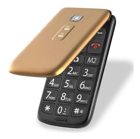 Celular Simples Lanterna Radio Fm Idoso Numeros Grande Flip Menor preço em Celular Simples Lanterna Radio Fm Idoso Numeros Grande Flip