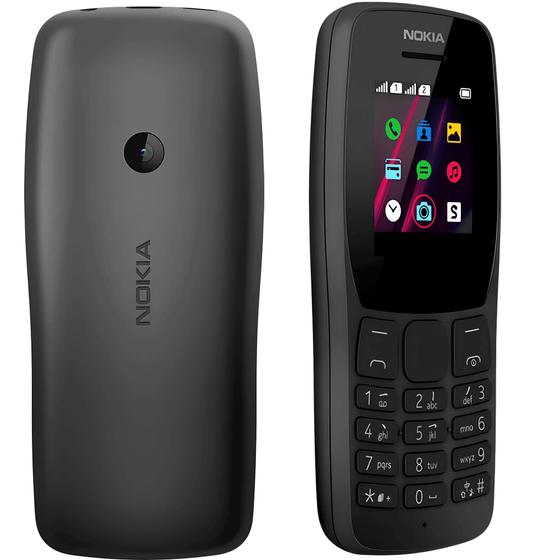 Imagem de Celular Simples Nokia 110 Radio FM Bateria Boa Para Pais Idoso