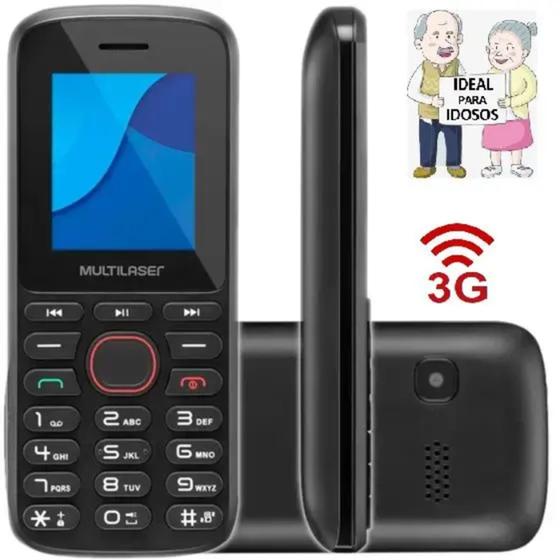 Imagem de Celular Simples Para Idosos 3g Dual Chip Radio Fm Lanterna