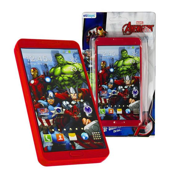 Imagem de Celular Smartphone Brinquedo Infantil Musical Com Som Vingadores Frozen