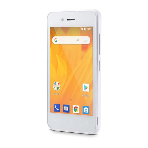 Imagem de Celular Smartphone Multilaser Quad Core 4” 8GB 5MP Android 8.1 GO MS40G NB729 Branco