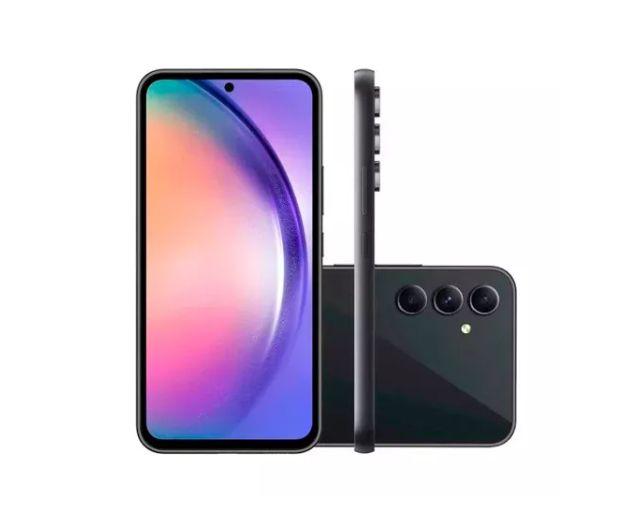 Menor preço em Celular Smartphone Samsung Galaxy A14 4G 128Gb Tela 6.6 Dual Chip 4Gb RAM Câm Tripla 50Mpx + Selfie 13Mpx 5000mAh Preto