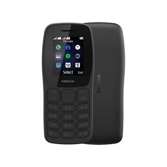 Imagem de Celular Telefone Idosos Nokia 105 Com Sinal 2G Rádio FM Mp3 Jogos Lanterna