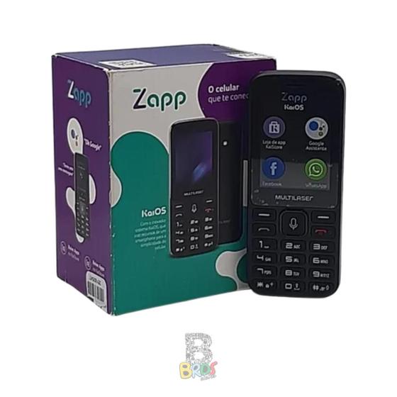 Imagem de Celular Telefone Smartphone Idoso ZAPP 2 2,4 Polegadas 3G Kaios Facebook Whats Zap