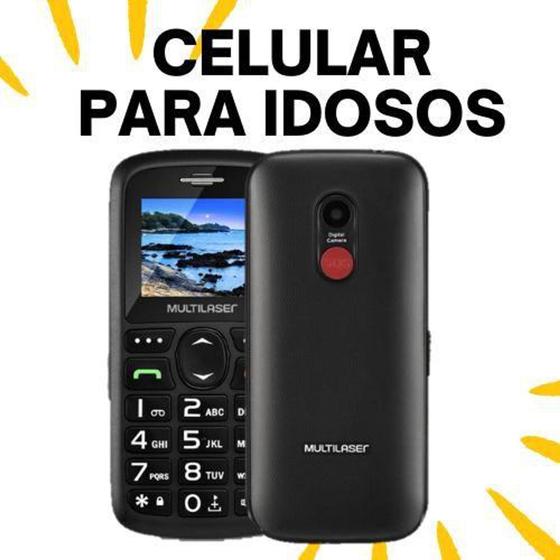 Imagem de Celular vita multilaser p9121 teclas grandes sos