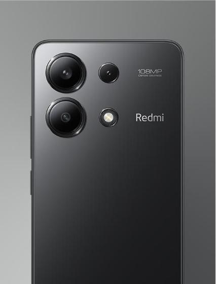 Imagem de Celular Xiaomi Note 13 256GB / 8GB de RAM, Preto, Camera 108 Mpx, Bluetooth 5.3, 4G, Dual SIM, Versão de Lançamento