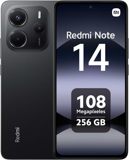 Imagem de Celular Xiaomi Note 14 Pro 256GB + 8GB ram preto 4G, Dolby Atmos, NFC, IA Google Gemini