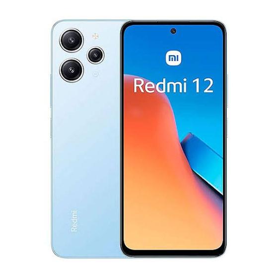 Celular Smartphone Xiaomi Redmi 12 256gb Azul - Dual Chip