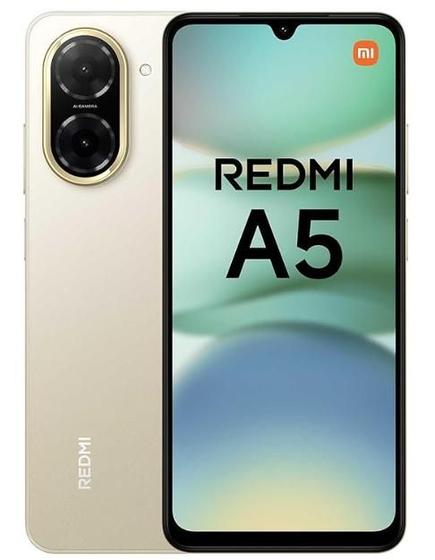 Celular Xiaomi Redmi A5 de 64GB 3GB RAM de 6.88 32MP 8MP DOURADO Imagem de Celular Xiaomi Redmi A5 de 64GB 3GB RAM de 6.88 32MP 8MP DOURADO