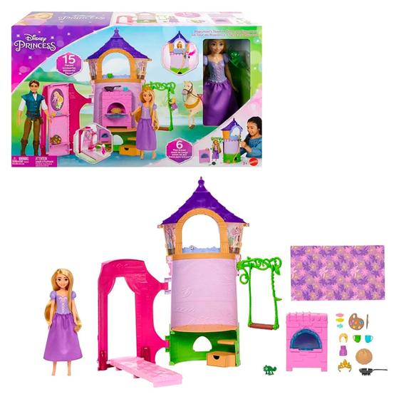 Imagem de Cenário Torre Da Rapunzel Com 15 Acessórios HLW30 - Mattel