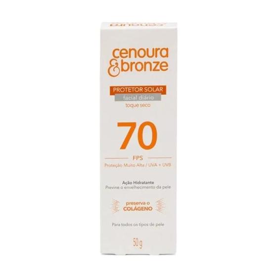 Imagem de Cenoura e Bronze Protetor Solar Facial Fps70 - 50 g