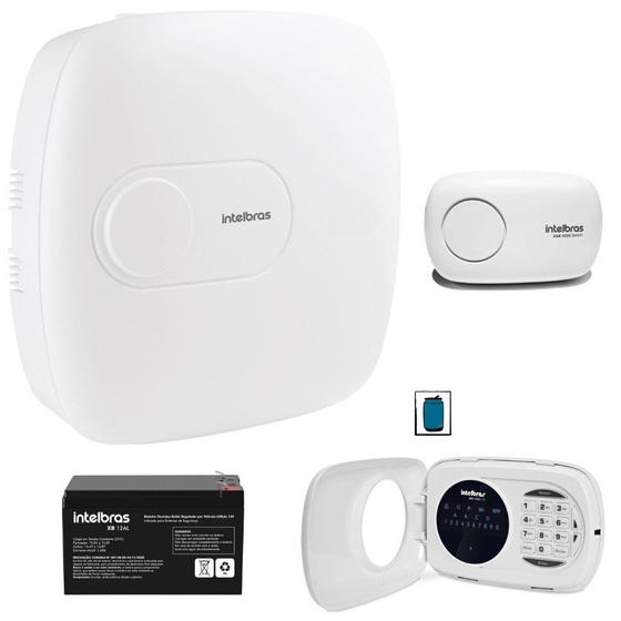 Central AMT 1016 Net Com Teclado Bateria Receptor e Teclado Intelbras
