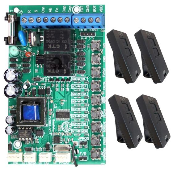 Imagem de Central Comando Agility Plus Ppa Portão Automático Com 4 Controles