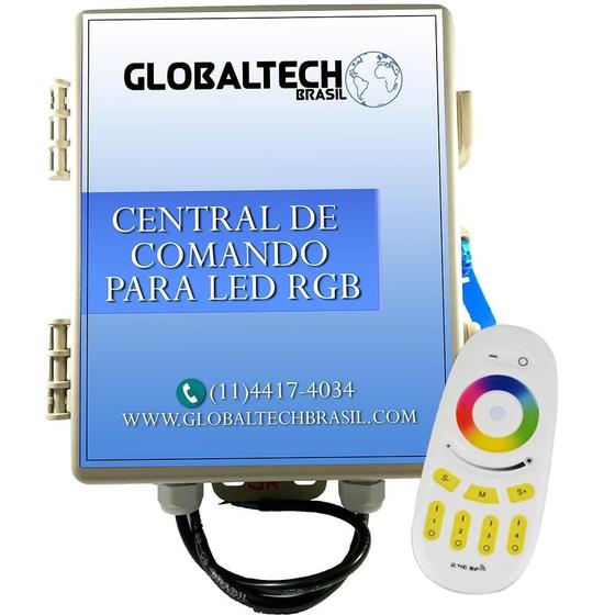 Imagem de Central Comando Led Piscina Rgb Colorido 3 Zonas - 120W/10A