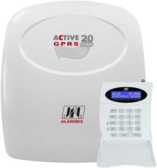 Imagem de Central De Alarme Active 20 GPRS Com Modulo GPRS e Teclado - JFL