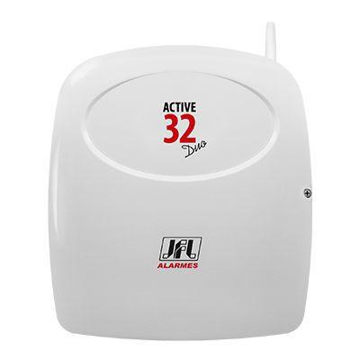 Central de alarme active 32 duo c/ tec lcd v3 Menor preço em Central de alarme active 32 duo c/ tec lcd v3