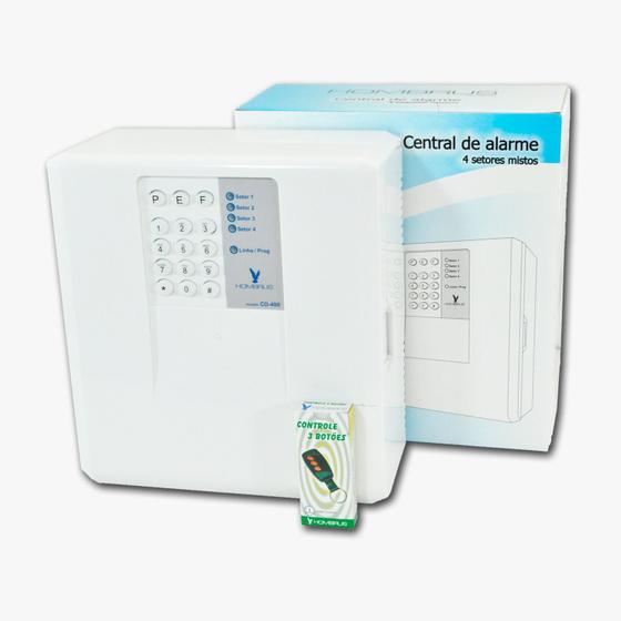 Imagem de Central De Alarme Cd-400 Hombrus Sem Fio Com 4 Sensores