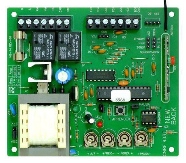 Imagem de Central Eletrônica CNRF CRX Para Portões Com Receptor e Freio Universal - New Back