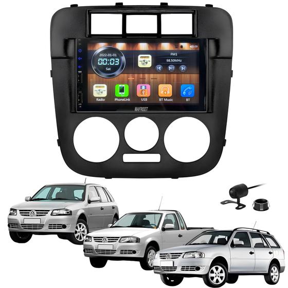 Imagem de Central Mp5 Mr7070 Android Auto Carplay Via Cabo + Moldura e Camera De Ré