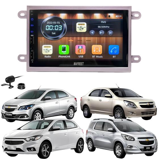 Imagem de Central Mp5 Mr7070 Android Auto Carplay Via Cabo + Moldura e Camera De Ré