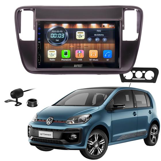 Imagem de Central Mp5 Mr7070 Android Auto Carplay Via Cabo + Moldura e Camera De Ré