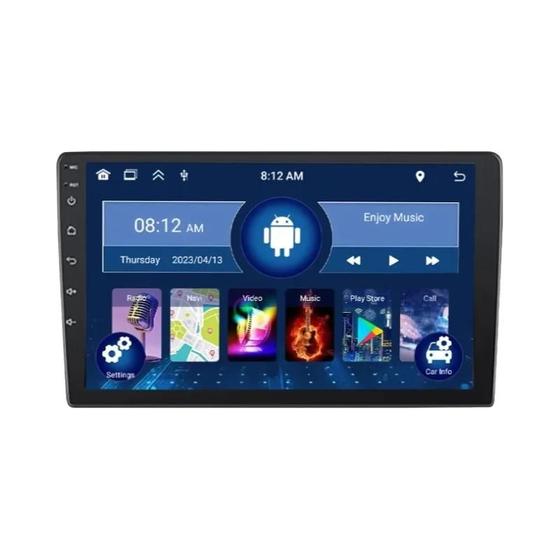 Imagem de Central Multimídia 2 DIN Android Auto CarPlay GPS - 32GB para Hyundai, Toyota e Nissan (7", 9" e 10")