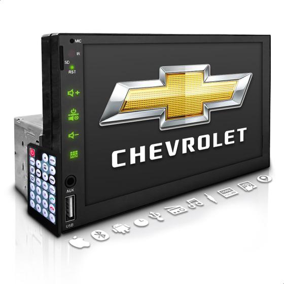 Imagem de Central Multimidia 2 Din Mp5 7 Espelha Android Ios Bt Chevrolet