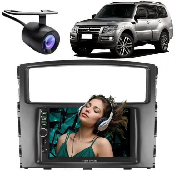 Central Multimídia 2 Din Mp5 Mitsubishi Pajero Câmera Moldura - First ...