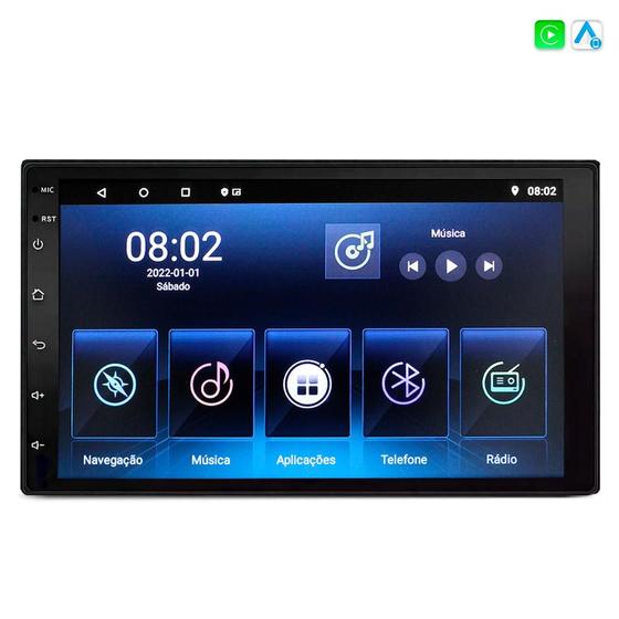Imagem de Central Multimídia 7 Polegadas Android 11 Carplay Android Auto Wifi Bluetooth GPS