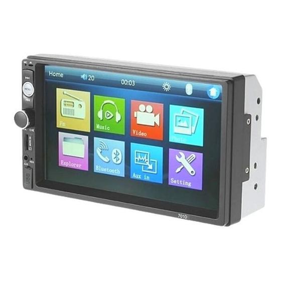 Imagem de Central Multimídia 7 polegadas MP5 entrada USB SD Espelhamento de Tela e Bluetooth First Option 7010