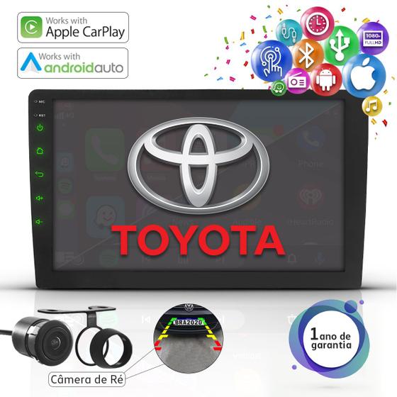 Central Multimidia 9 Pol Apple Carplay Android Auto Bt Toyota Menor preço em Central Multimidia 9 Pol Apple Carplay Android Auto Bt Toyota
