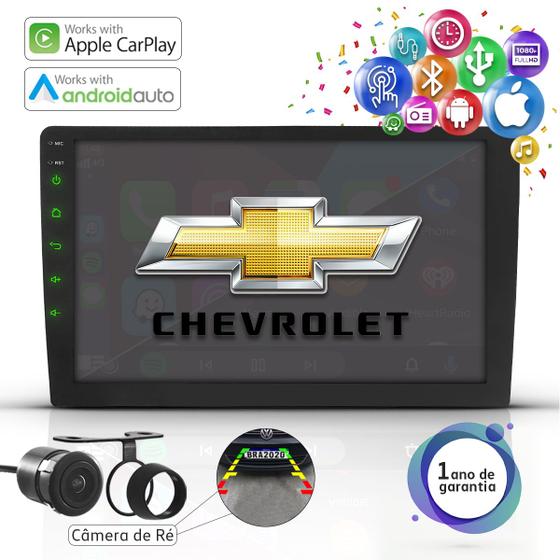 Imagem de Central Multimidia 9 Pol Carplay Android Auto Bt Chevrolet