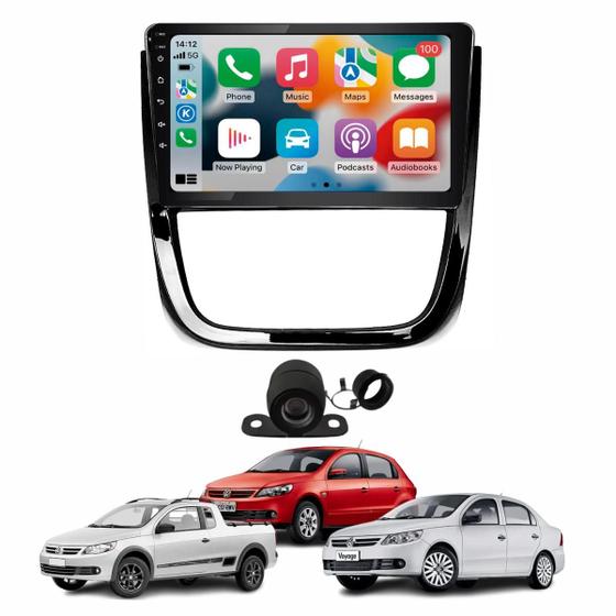 Imagem de Central Multimídia 9 Polegadas Gol Voyage Saveiro Geração G5 Carplay Android Bluetooth Câmera de Ré