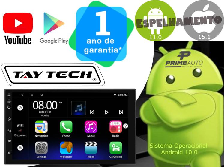 Central Multimídia Android 11 Espelhamento IOS Android 7 Poleg Taytech T100 Menor preço em Central Multimídia Android 11 Espelhamento IOS Android 7 Poleg Taytech T100