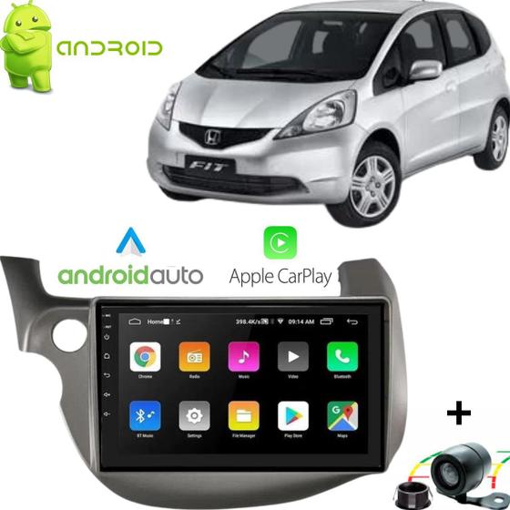 Imagem de Central Multimídia Android Carplay Honda Fit 09-14 10 Pol.