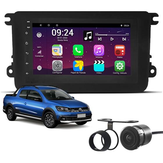 Imagem de Central Multimídia Android Dvd Mp5 2din Volkswagen Saveiro G7 Wifi Gps