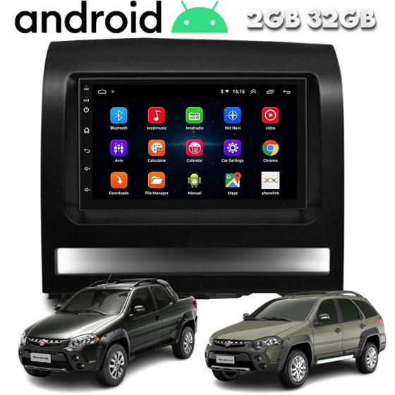 Imagem de Central Multimidia Android Fiat Palio Strada Siena Adventure Weekend Gps Wifi Espelhamento Carplay