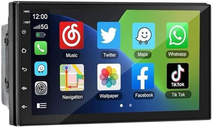 Imagem de Central multimídia android knup ra909 7" android-auto/car-play qled 2din