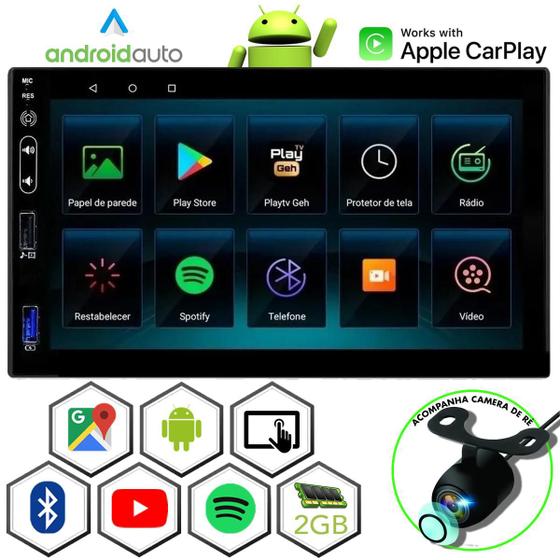 Central Multimidia Android New Fiesta Gps Usb 2 GB 7 Pol - Poliparts ...