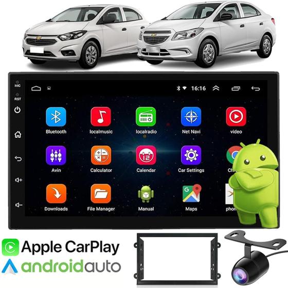 Imagem de Central Multimidia Android Onix Prisma 2012 até 2016 GPS Carplay Wifi Espelhamento